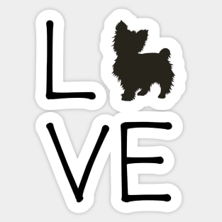 Yorkie Love Sticker